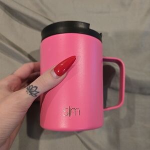 Simple Modern Scout 12 oz Coffee Mug Hot or Iced Pink with Black Lid